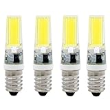 ALIVIM 4Pcs E14 220V 9W LED Light Bulb COB Spotlight Chandelier Furniture Office Lamp Lighting Interior Light,Warm White