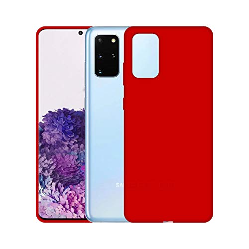 Image of Case Creation Luxurious OG Series for Samsung S20 Plus Case Cover,Anti-Dirty Slim Case Frosted Matte Cute Candy TPU Raised Bezel (Splash of Color) Back Cover for Samsung Galaxy S20 Plus - Glamour Red