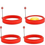 Egg Ring Uncle Jack Egg Cooking Rings, 100% Food Grade Round Pancake Mold BPA Free, Durable &...