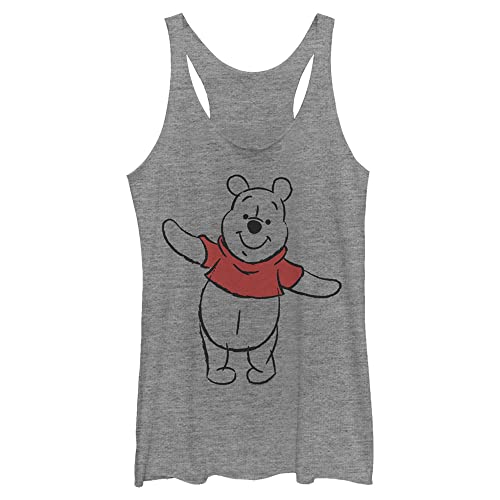 Chemise Disney Pooh boutonnée blanche pour femme avec motif croquis