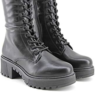 Modelisa - Botas Militares Altas Plataforma con Córdon para Mujer :  Amazon.es: Zapatos y complementos