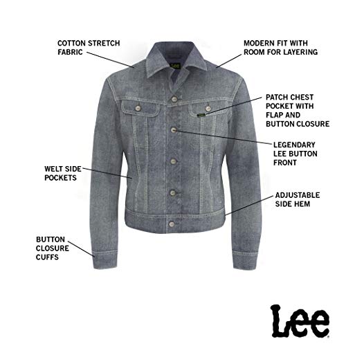 Lee Men's Denim Jacket, Strong Arm, Small #TOP3
