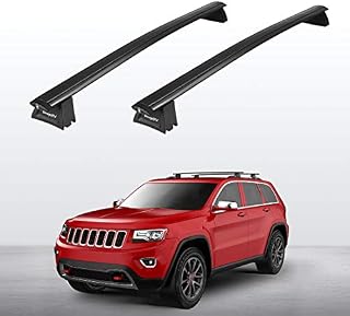 BougeRV Car Roof Rack Cross Bars for 2011-2020 Jeep Grand Cherokee with Side