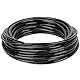 Paor 10 Meter schwarzer Mikro-Bewässerungsschlauch, Innendurchmesser 4 mm/Außendurchmesser 6 mm für Gartenbewässerung