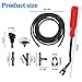 SWPHRT 22PCS Car Windshield Washer Hose Kit, 2 Meter Washer Fluid Hose with 6PCS Tube Connector & 2PCS Fan Nozzles, Automotive Windshield Fluid Tube Replacement, Universal for Most Vehicles (Red)