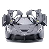 Kikioo 01:24 Race And Play de Ferrarii 488 Relié Simulation Die casting alliage sport Portes d'ouverture voiture et Pullback d'action détaillé Intérieur Pull Back Modèle du véhicule Classic Collection