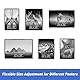 Verstellbarer Puzzle-Rahmen für 1000/1500/2000 Teile – Bilderrahmen zur Wandmontage – Horizontale & vertikale Präsentation – Inkl. 10 Puzzle-Schutzfolien – Schwarz Posterrahmen für Home Decor