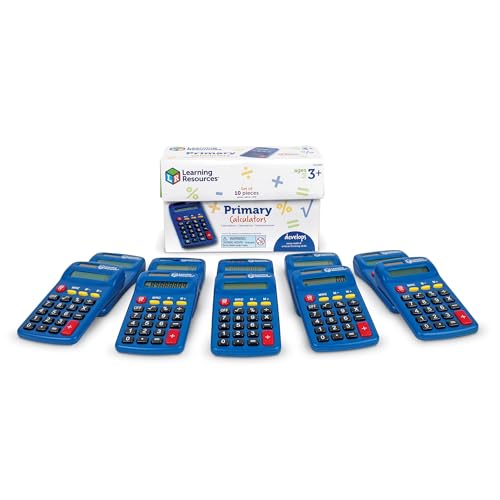 Learning Resources Primary Calculator, Set of 10, Ages 3+