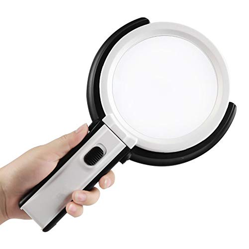 Pieghevole palmare tipo plug-in radio con illuminazione a LED lettura lente