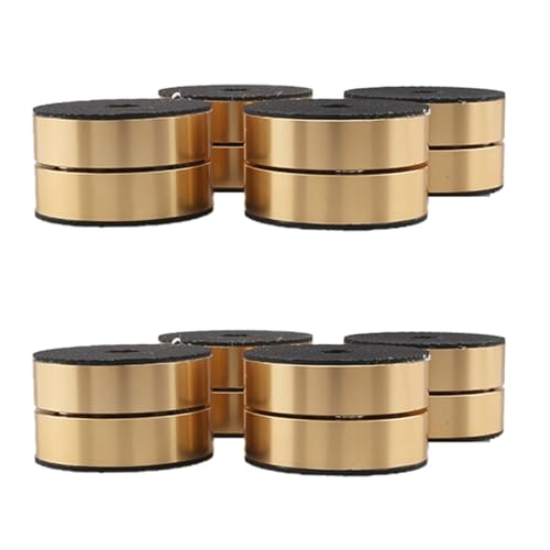 Amortisseur de vibrations hifi pads or de 40x23mm pour haut-parleur isolation acoustique