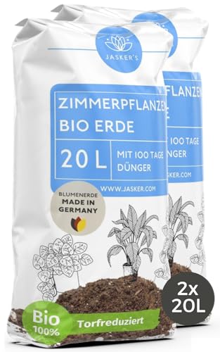 Bio Blumenerde Zimmerpflanzen Erde 40 L (2x20L) - Um 45%...