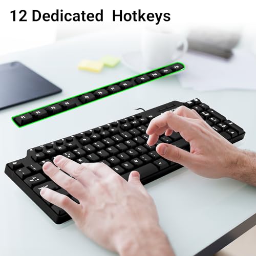 Zebronics ZEB-KM2100 Multimedia USB Keyboard Comes with 114 Keys Including 12 Dedicated Multimedia Keys & with Rupee Key (Image - 4)
