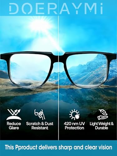 Image of Blue Light Glasses for Woman & Men,Computer Glasses for Men &Women-Anti Fatigue,HD Screen Glasses for Office,Reading (Blue)