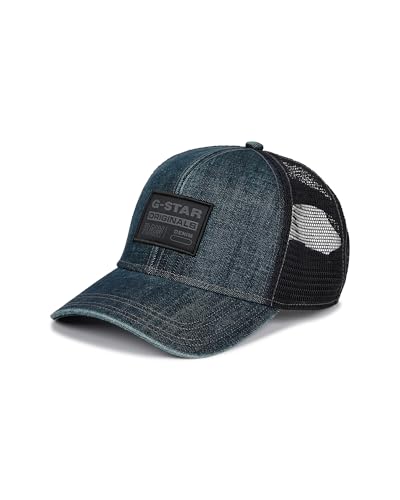 G-Star Denim Embro Baseball Trucker Cap, Men's Baseball Cap, Color Blue