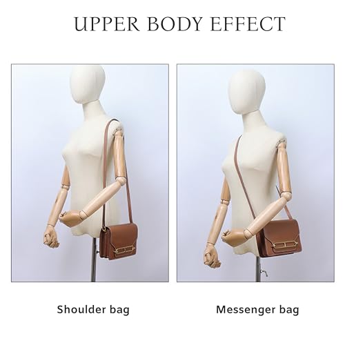 Women'S Genuine Leather Large Or Small Flap Crossbody Purse Handbag For Women,Adjustable Shoulder Strap Single Shoulder Bag4