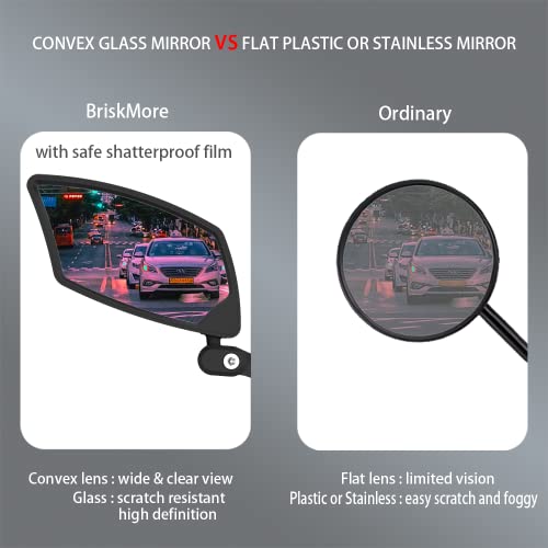 BriskMore Handlebar Bike Mirror Close-Up
