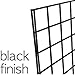 Only Hangers - Black Commercial Grade Gridwall Art Display Panels – Heavy Duty Grid Panel for Any Retail Display - Art and Trade Show Panels (2' x 6', 3)