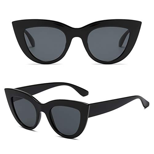 Image of Retro Vintage Narrow Cat Eye Sunglasses for Women Clout Goggles Plastic Frame
