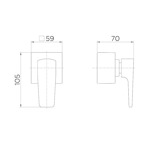 Acabamento para Registro Docol Lift 8047CE DocolBase 1/2