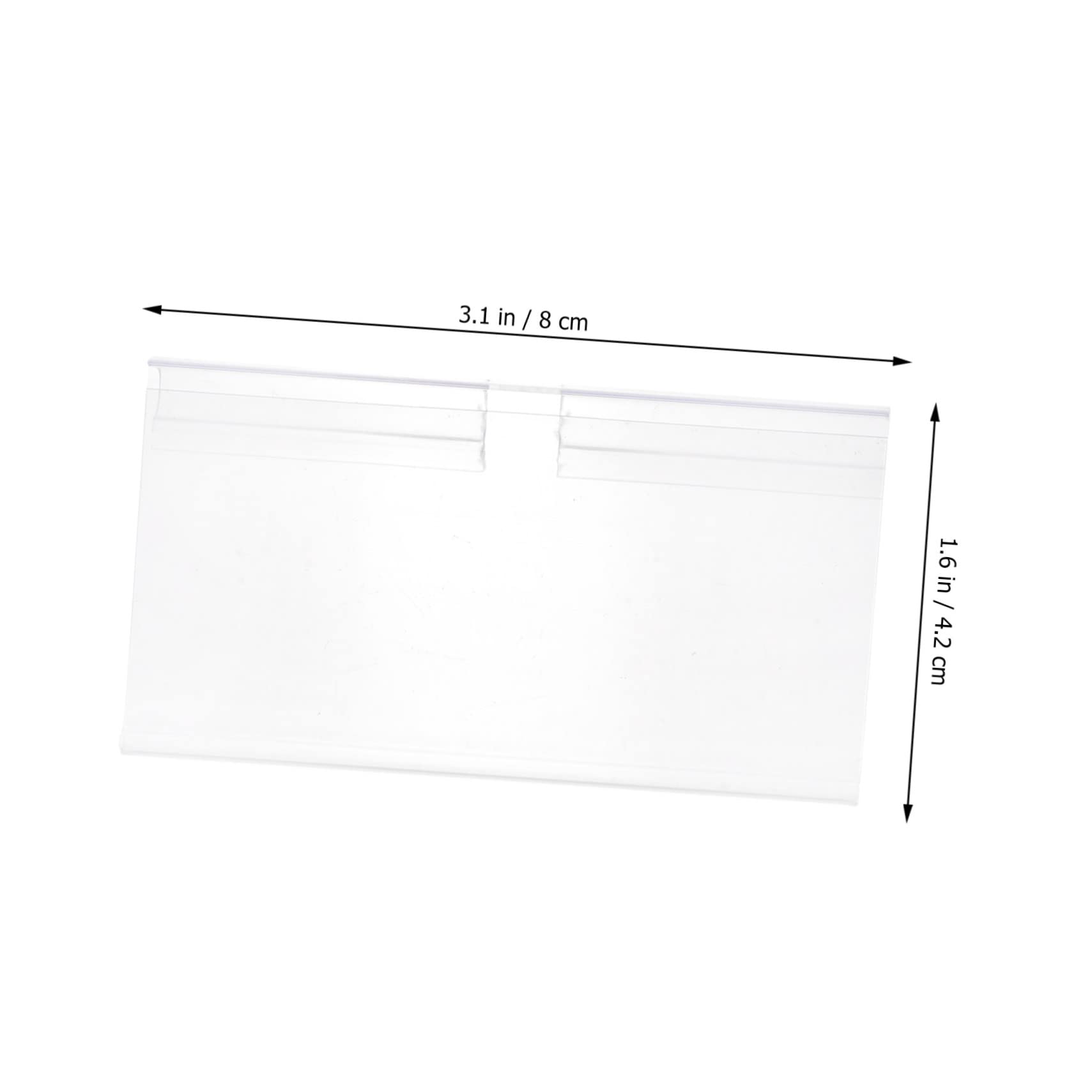 Housoutil 2 Ensembles Porte Étiquettes Transparent Pour Rayonnage Supports Étiquettes Pratiques Pour Prix Et Descriptions 100 Pièces * 2