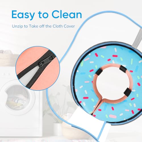 Image of Supet Sponge Dog Cone Collar Stop Licking After Surgery, Dog Donut Collar | Adjustable Dog Recovery Collar Alternative, Detachable Shield, Soft, Comfy Cone, Neck Pillow for Large Dogs