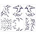 6 PCS Rumi Cosplay Temporary Tattoos Realistic Waterproof Purple tattoo Stickers for Cosplay Party Festival Photoshoot Halloween Makeup (Purple)