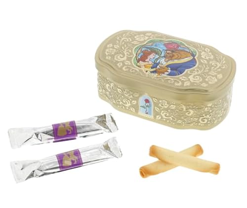 【東京ディズニーリゾート限定】美女と野獣(ベル) 缶入りロールクッキー TDR 人気 お菓子 お土産 プレゼント ディズニー グッズ (1個)のサムネイル
