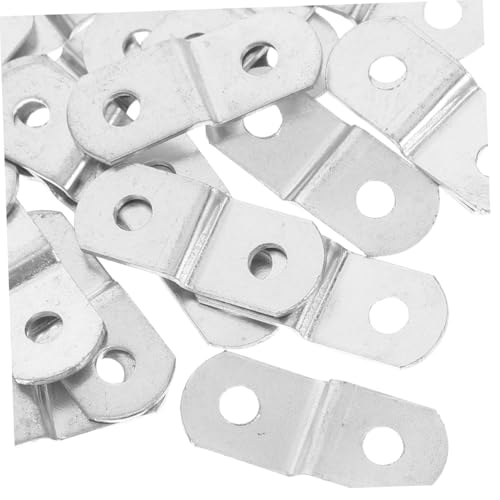 Image of DOITOOL 20pcs Picture Frame Hardware Kit with Screws Heavy Duty Offset Clips for Easy Assembly and Secure Hanging of Wall Art Adaptable for Home and Gallery Use