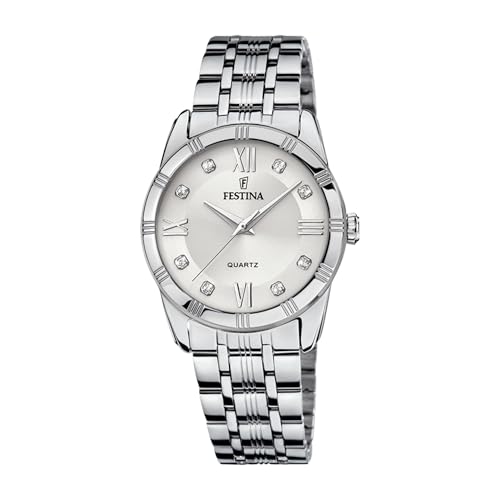 Montre femme Festina Mademoiselle acier inoxydable argenté étanche quartz