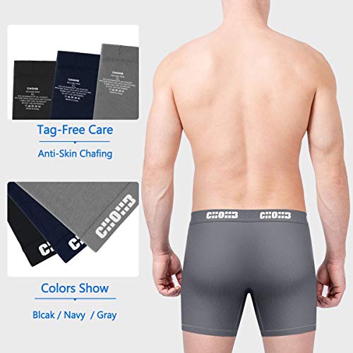 Image of Men's Underwear Micro Modal 3 Pack Boxer Briefs Men Fly