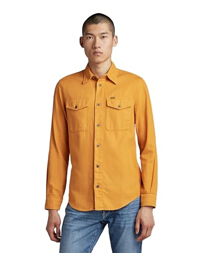 G-Star Camisa Marine Slim, Camisetas Para Hombre, Amarillo Dull Yellow Gd D20165-7647-D849 , L G-Star Camisa Marine Slim, Camisetas Para Hombre, Amarillo Dull Yellow Gd D20165-7647-D849 , L