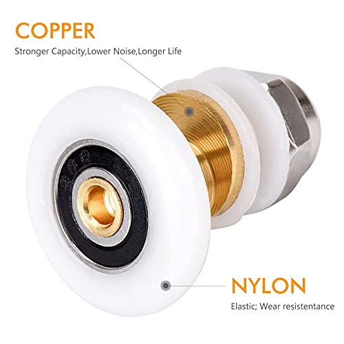 CXtech 8 pezzi Rulli per porta doccia, Rullo per