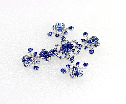 Image of Faship Gorgeous Rhinestone Crystal Cross Crucifix Pin Brooch
