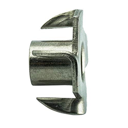 M8 (25 Stück) Einschlagmuttern mit Gewinde für Holz - Edelstahl VA A2 V2A - Schlag-muttern rostfrei | AGBERG