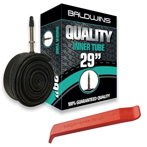 Baldwins Bike Inner Tube 29 x 2.20 to 2.40 Presta Valve & BALDY'S TYRE LEVER