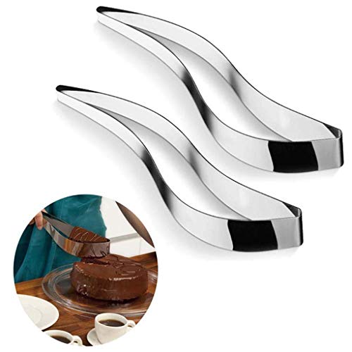 Hikaka 304 Trancheur De Gâteau en Acier Inoxydable, Tarte À Gâteau Et Dessert De Pâtisserie Coupeur À Dessert De Serveur De Gâteau Tranchoir À Tarte Couteau Lifter Outils (2PCS)