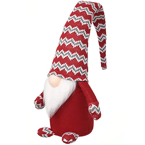 Argodaze Christmas Plush Gnomes Tomte Gnome Ornaments Handmade Swedish Dwarf Figurine Holiday Elf Home Decorations 19 Inches (Red) #TOP1