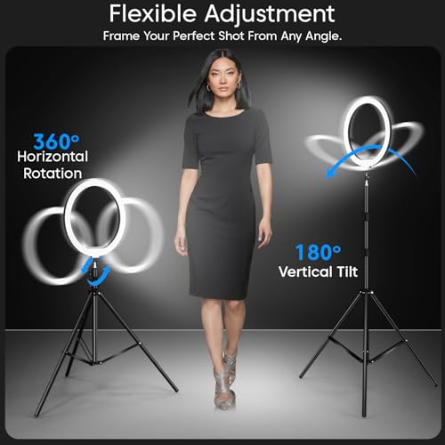 Image of Sounce 14 Inch LED Ring Light with 5 Feet Stand & Smartphone Mount | USB Powered | Colour Switch & Brightness Control | Dual Temperature Modes | for Vlogging, Photo & Video Shoots & Makeup