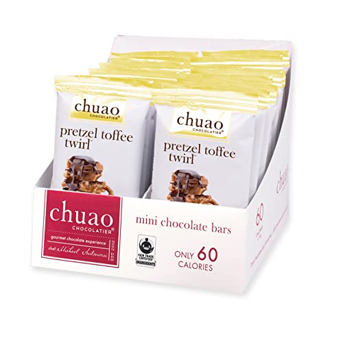 Chauoa Chocolatier Pretzel Toffee Twirl Dark Chocolate Minis