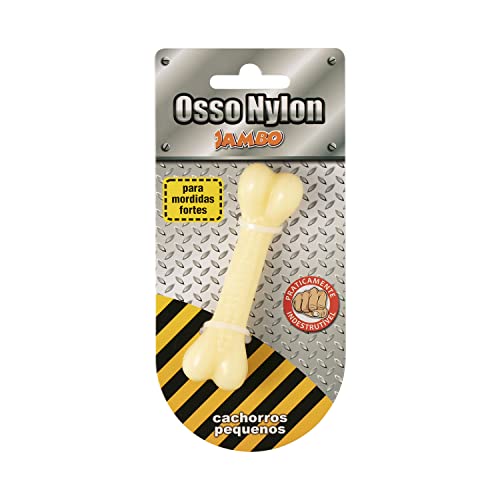 JAMBO PET Osso Mordedor Tuff Para Cachorro, Para Brincar, Feito em Nylon Resistente, Livre De Substâ