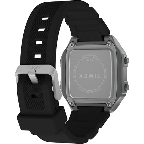 Timex Men's World Time Digital 40mm Watch - Black Two- Piece Digital Dial Silver-Tone Case by Timex - Image 5