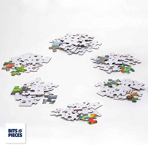 Bits and Pieces - 100 Piece Jigsaw Puzzle for Adults and Kids - 15" x 19" - Christmas Delivery - 100 pc Large Piece Christmas Dogs Jigsaw by The Macneil Studio 5 41CITwmVtmL. AC