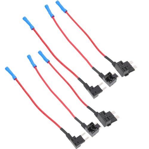 ROMISBABA 6 Piezas Portafusibles Inline para Coche con Adaptador de Fusible de Cuchilla Protector de para Vehículos Compatible con Fusibles Pequeños Medianos y Mini Accesorios para