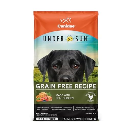 Canidae Under the Sun Premium Dry Dog Food For Puppies, Adults and Senior Dogs, Chicken Recipe, 40 Pounds, Grain Free