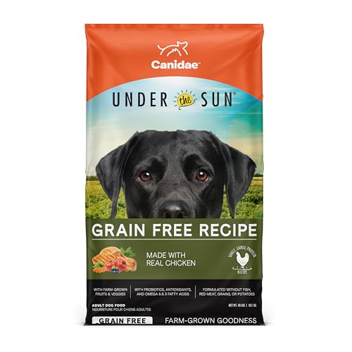 Canidae Under the Sun Premium Dry Dog Food For Puppies Adults and Senior Dogs Chicken Recipe 40 Pounds Grain Free