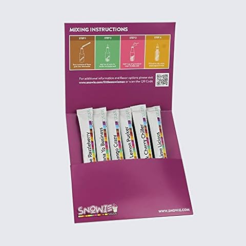 SNOWIE - Naturals - Natural Shaved Ice Flavor Syrup Powders 6 Pint Pack - Sweet Cover