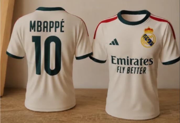 Mbappe RM No. 10 Football Jersey Miniature | 3D Printed Collectible Jersey Figurine | Football Fan Desk Decor | Sports Memorabilia | Home & Office Decoration (7 cm)-image-23