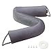MAGZO Door Noise Blocker, Weather Stripping for Doors Draft Stopper Sound Proof Bottom Seal Heavy Duty Reduce Noise Saving Energy Under Door Guard, 36in x 3in (Grey)