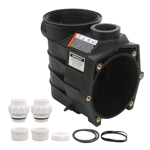 SZQBZMJ SPX3120AAZ Threaded Style Pump Housing and Strainer with Drain Plugs Compatible with Hayward Super II Pump SP3000/SP3000X Series Models 2-Inch by 2-Inch