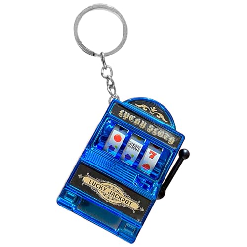 Llavero de coche de juego - Colgante llavero con juego electrónico de frutas - Herramienta de decoración de diseño retro para llaveros, mochilas, azul, Fare riferimento alla descrizione